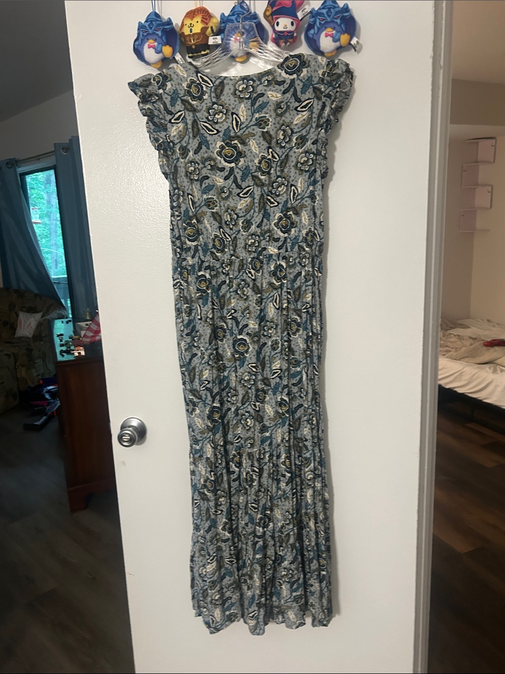 Sonoma Women's Blue Floral Maxi Dress - Lightweight Summer Style - Picture 4 of 4